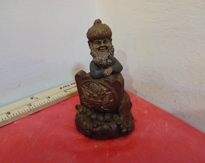 Vintage Figurine, Tom Clark Gnome by Cairn Studios, G.I. Armed Forces, 1991