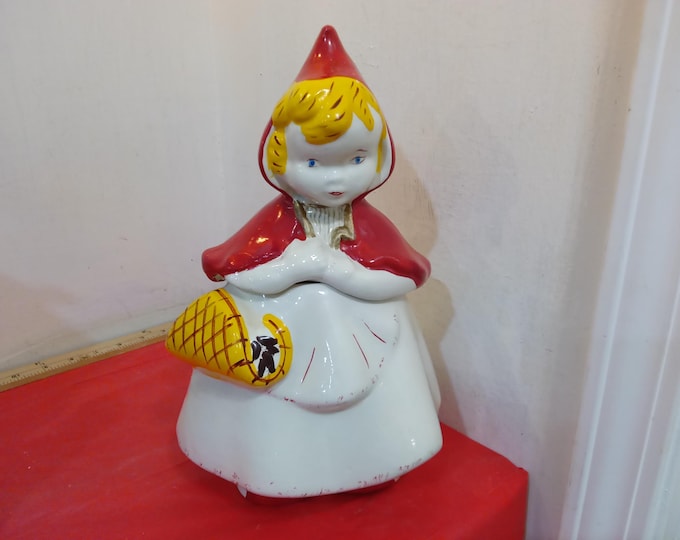 Vintage Cookie Jar, Little Red Riding Hood Cookie Jar by McCoy, 1940's