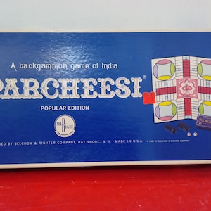 ヴィンテージ ボード ゲーム、Selchow & Righter による Parcheesi ボード ゲーム、1964 年