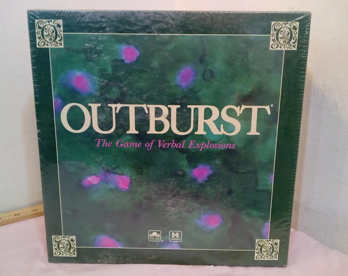 Vintage Board Game, Outburst "The Game of Verbal Explosions" by Hersch, Brand New, 1988