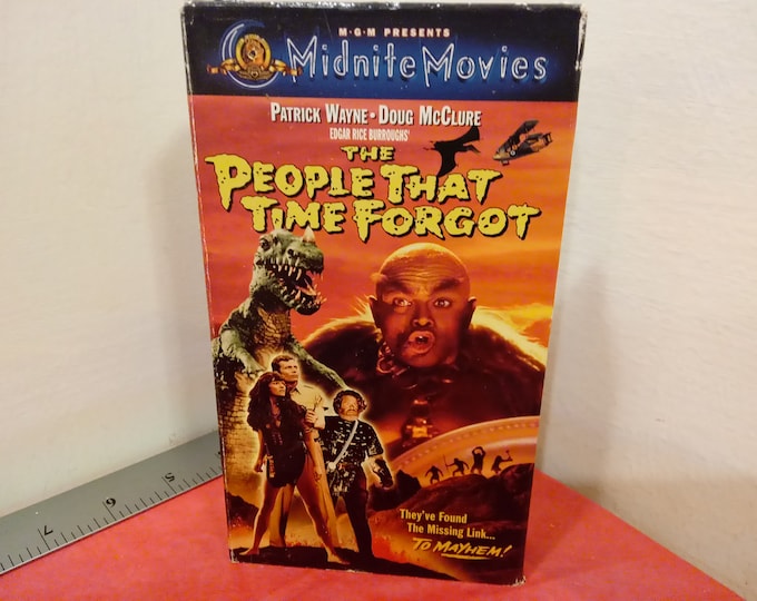 Vintage VHS Movie Tape, The People That Time Forgot, Patrick Wayne, 2000~