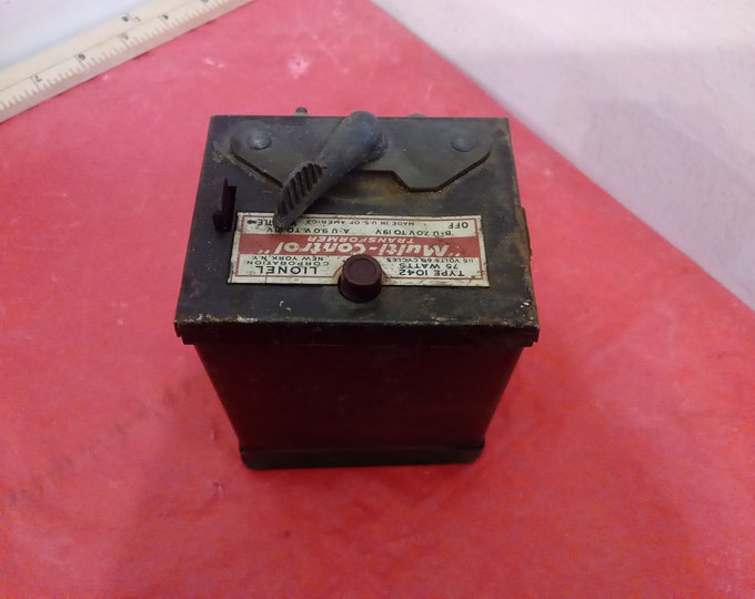 Vintage Model Train Component, Lionel Multi-Control Transformer, Type #1042 75 Watts 115 Volt 60 Cycles, 1950's