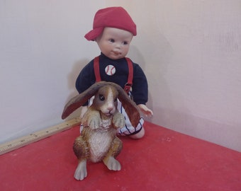 Vintage Porcelain Doll, The Ashton Drake Galleries Petting Zoo "Cory", 1992