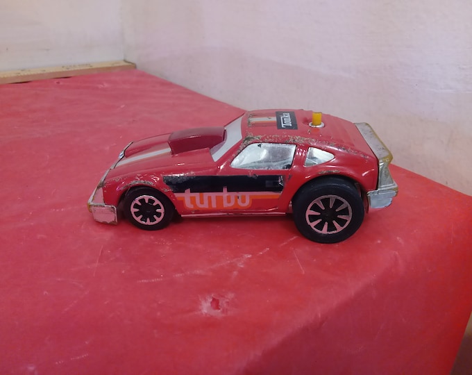 Vintage Toy Car, Red Tonka Turbo Friction Car, Made in Japan