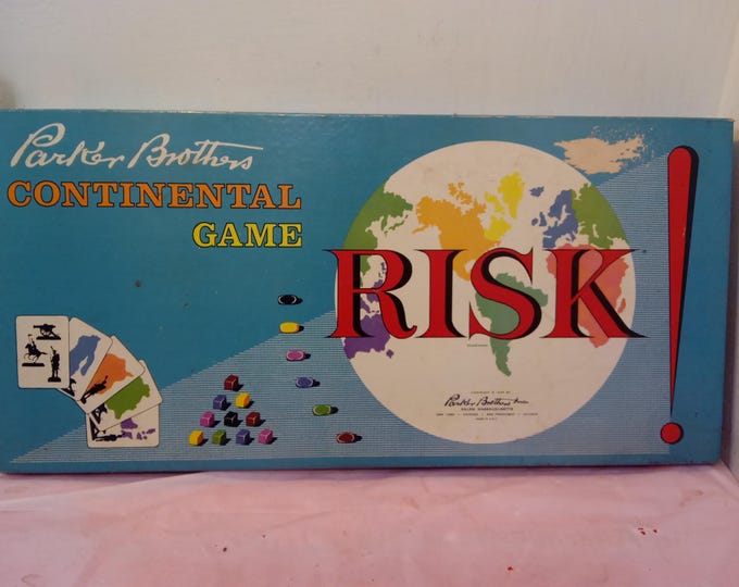 Vintage Board Game, Risk by Parker Brothers, 1959#