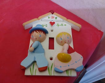 Vintage Light Switch for Children's Room, Originals by Irmi, 1960's
