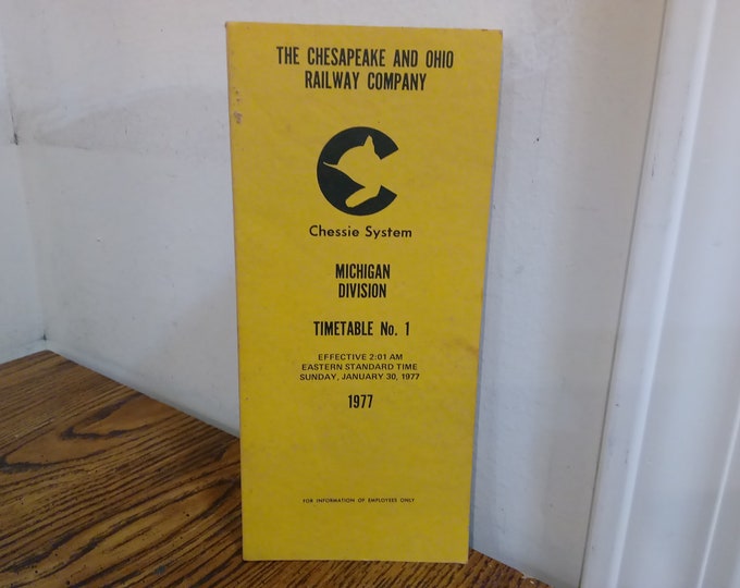 Vintage Railroad Rulebooks and Safety Books, The Chesapeake and Ohio Railway Company Manual for Rules and Safety, 1950's