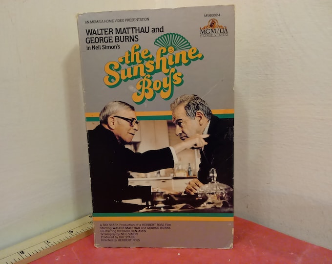 Vintage VHS Movie Tape, The Sunshine Boys, George Burns, 1980~