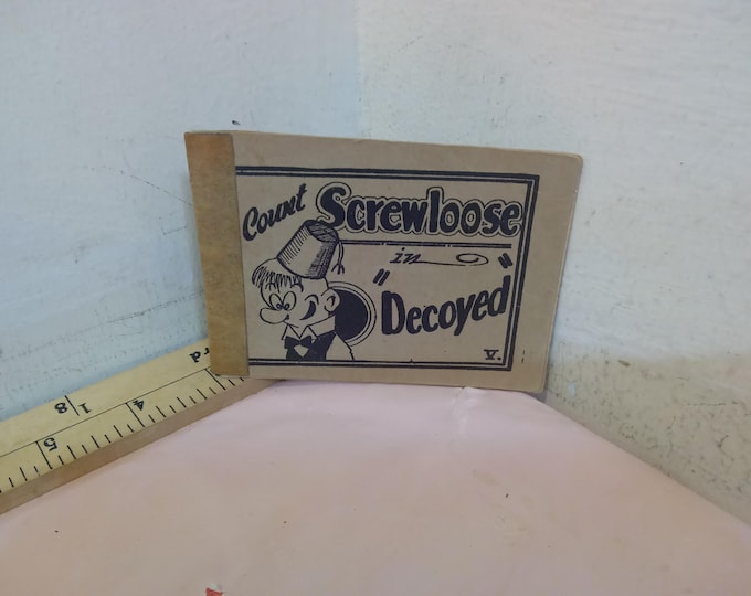 Vintage Mini Comics, Tijuana Comics with Popeye, Moon Mullins, Wimpy, Noonan, Jiggs, Homer, and Count Screwloose, 1930/40's