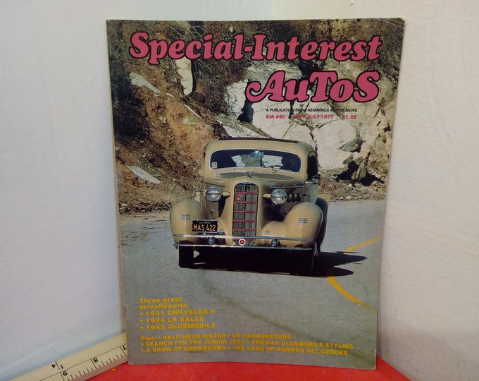 Vintage Auto Magazine, Special Interest Autos, July 1977