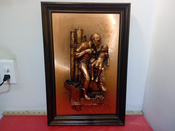 Vintage Copper Wall Decor Copper Picture Framed Wall Art - Etsy