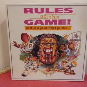 Vintage Board Game, Rules of the Game by Game Technologies Inc., 1995#