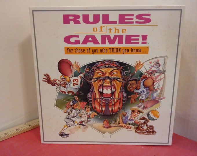Vintage Board Game, Rules of the Game by Game Technologies Inc., 1995#