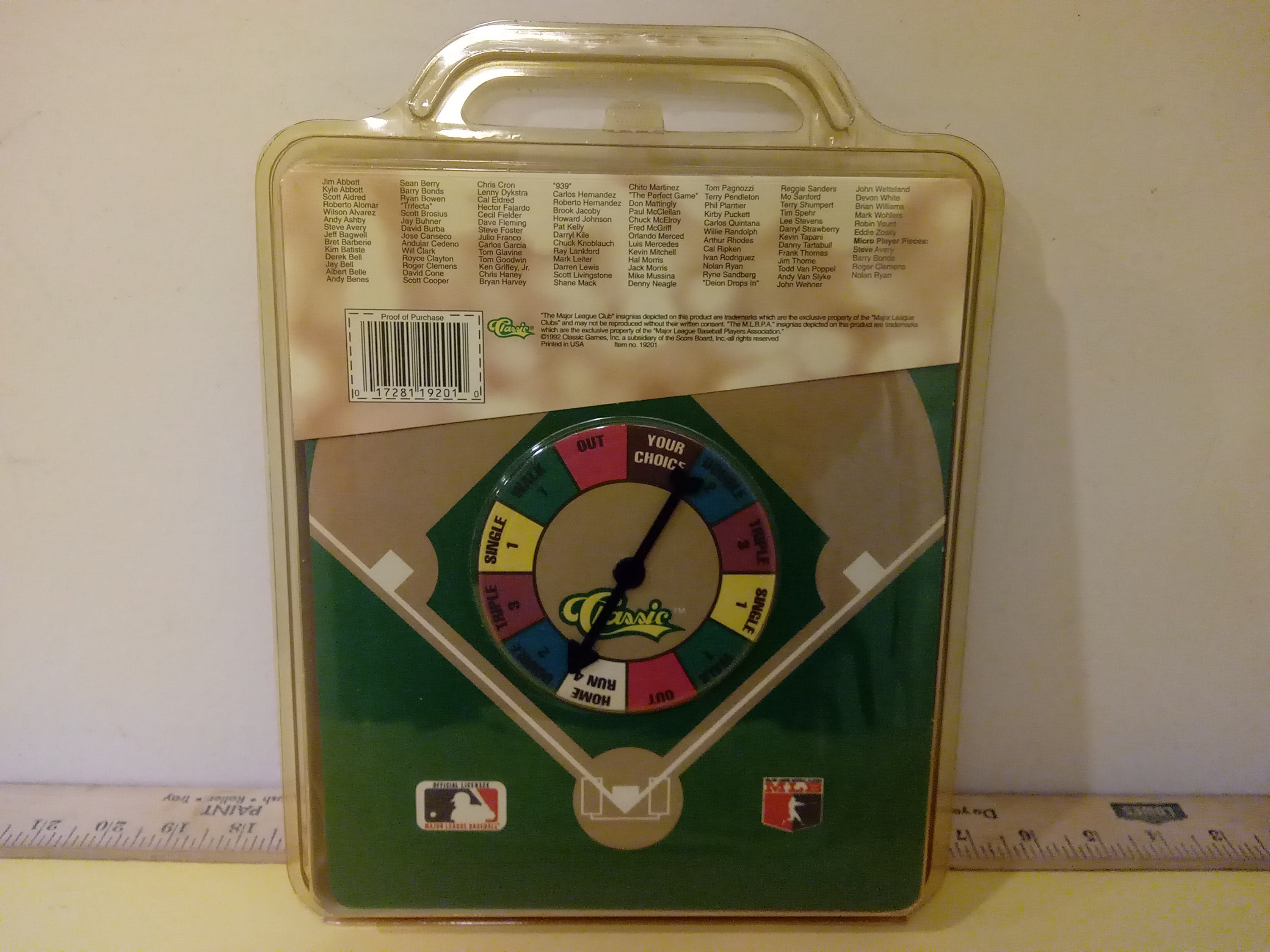Classic Major League Baseball Trivia Board Game Series 1, 1992