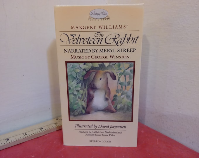 Vintage VHS Movie Tape, The Velveteen Rabbit, Meryl Streep, 1985#