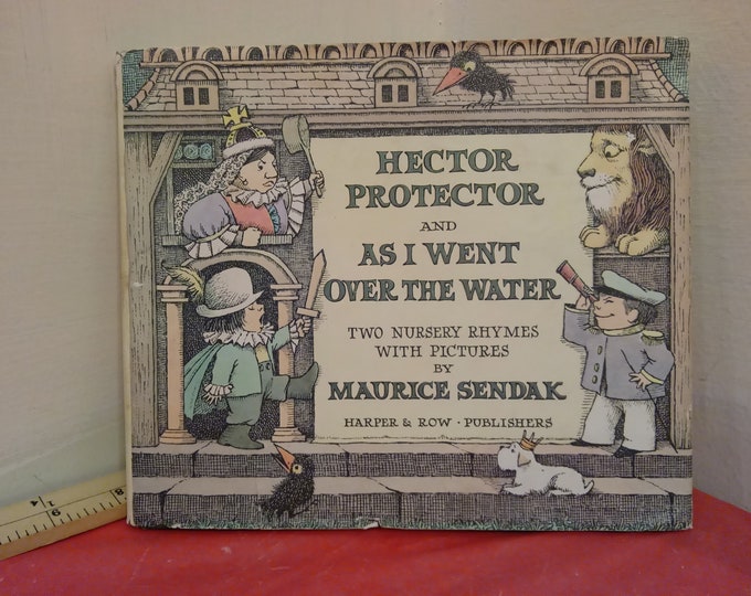 Vintage Children Hardcover Book, Hector Protector and As I Went Over The Water by Maurice Sendak, 1965~
