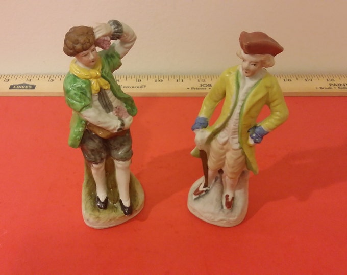 Vintage Hanson Figurines of Colonial Men Occupied Japan