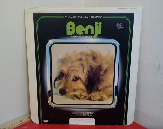 Vintage Video Disc Movie, Benji by MGM/CBS Home Video Discs, 1980's