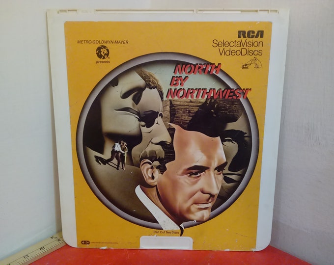 Vintage Video Disc Movie, North by Northwest by RCA Select Vision Video Discs, 1980's