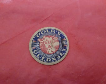 Vintage Cardboard Milk Bottle Tops, Polk's Guernsey, Edgewood Dairy H.W. Johnson, or Wash & Return