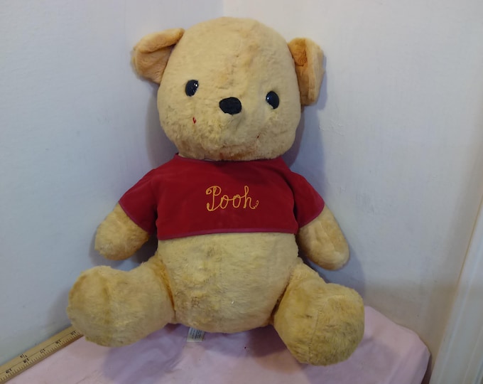 Vintage Stuffed Animal, Walt Disney's Large Plush "Winnie the Pooh" Doll by California Stuffed Toys, 1960's