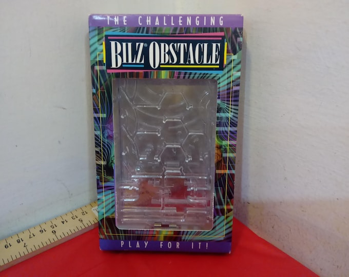Vintage Puzzle Game, Ball Moving thru Maze Puzzle Game by Bilz Obstacle, 1992