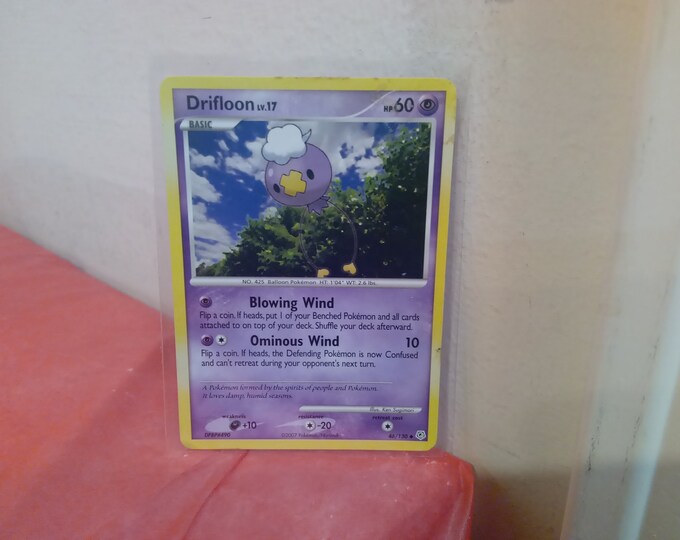 Collectible Gaming Cards, Pokemon Game Cards, Electrabuzz, Gastly, Mantyke, Drifloon, and Others, 2007