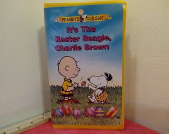 Vintage VHS Movie Tape, It's The Easter Beagle Charlie Brown, Charles M. Schulz, 1996~