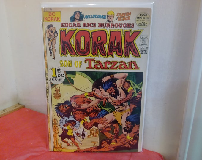 Vintage DC or Gold Key Comic Books, Tarzan Gold Key Version, Korak Son of Tarzan or Tarzan Family Presents Korak, Various Issues