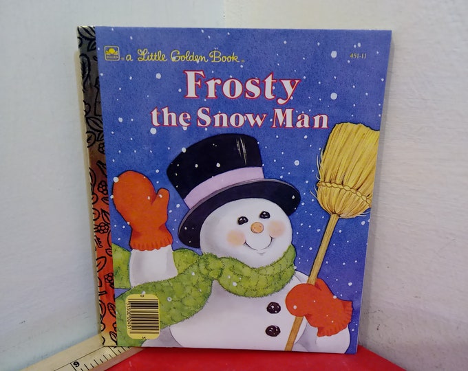 Vintage Hardcover Book, A Little Golden Book "Frosty the Snowman", 1989