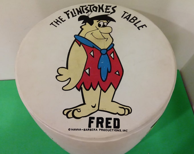 Vintage The Flintstones Table, Blow-up Table, 1960's#