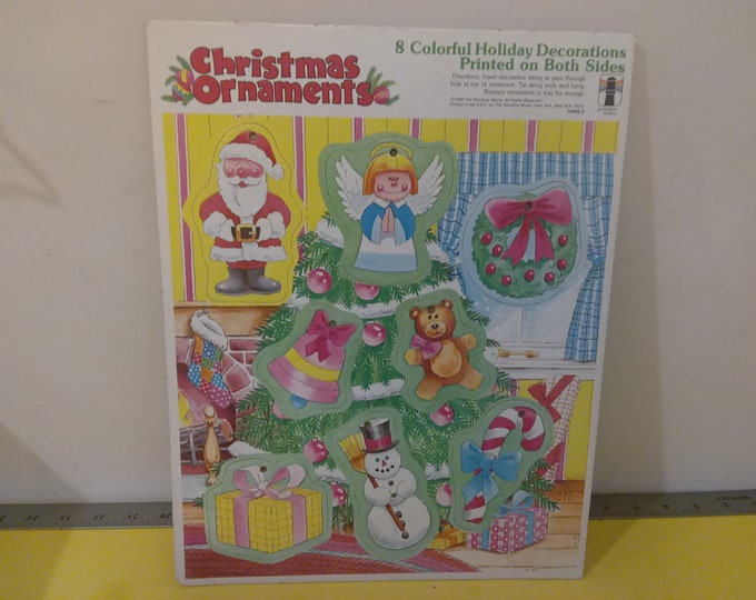 Vintage Christmas Ornament Tray Puzzle by The Rainbow Works.