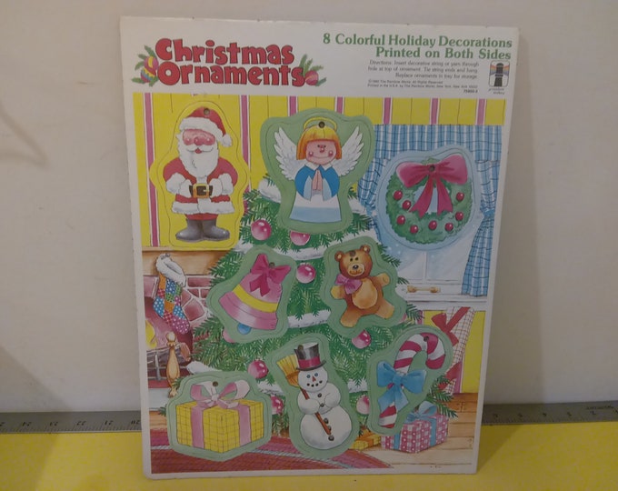 Vintage Christmas Ornament Tray Puzzle by The Rainbow Works.