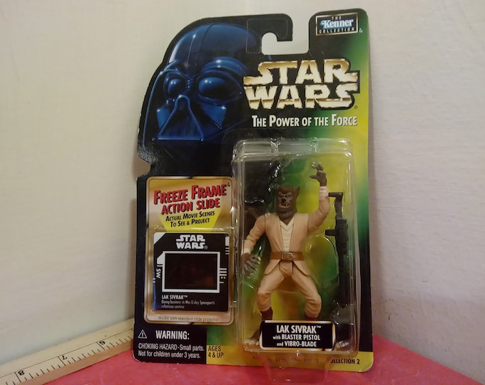 Vintage Star Wars Power of the Force, Lak Sivrak, Made by Kenner, 1997