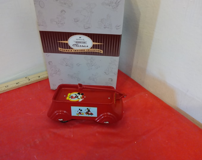 Vintage Hallmark Mickey Mouse Streamline Express Coaster Wagon, 2000