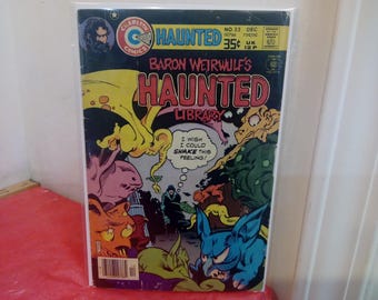 Vintage Comic Books, EC Comic "Weird Science" or Charlton Comic "Haunted Library"