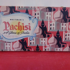 Vintage Boardgame, Pachisi Board Game made by Whitman, 1945#