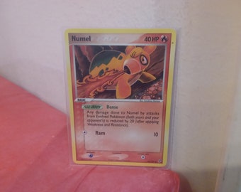 Vintage Collectible Gaming Cards, Pokemon Game Cards, Magcargo, Eevee, Electrike, Numel and Dark Metal Energy, 2005