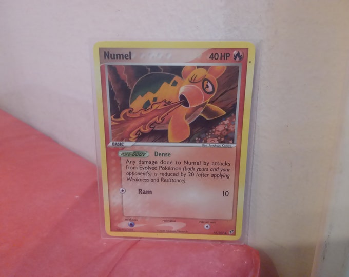 Vintage Collectible Gaming Cards, Pokemon Game Cards, Magcargo, Eevee, Electrike, Numel and Dark Metal Energy, 2005
