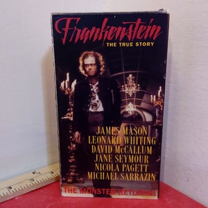 Vintage VHS Tape, Frankenstein &quot;The True Story&quot;, James Mason, 1995~