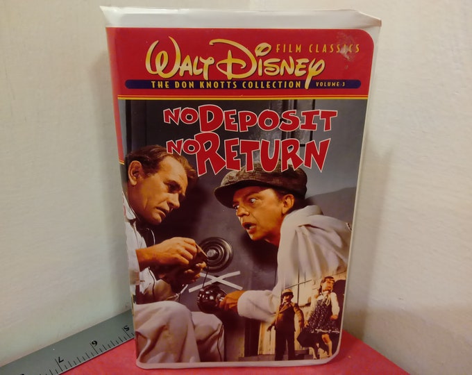 Vintage VHS Movie Tape, Walt Disney, No Deposit No Return, Don Knotts~