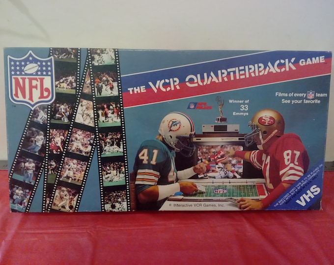 Vintage Boardgame, NFL VHS "The VCR Quarterback Game, 1980's#