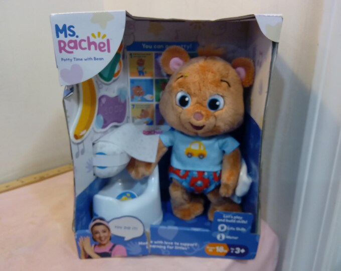 Vintage Plush Doll, Ms. Rachel Potty Time with Bean, Toilet Training Plush Doll by Toys for Littles, 2025