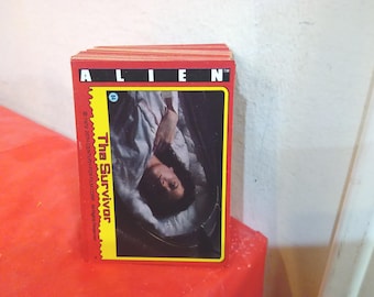 Vintage Movie Cards, Alien "The Survivor" Trading Card – Sci-Fi Horror Collectible by Topps, 1979