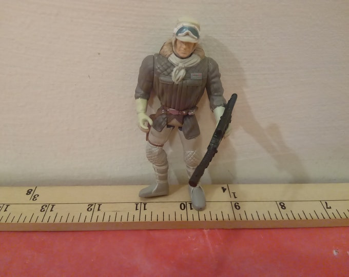 Vintage Star Wars Action Figure, Han Solo in Hoth Gear by Kenner, 1995