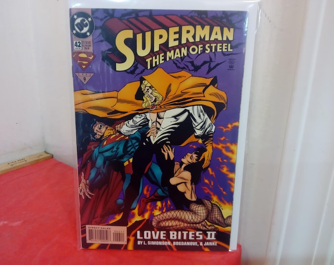 Vintage DC Comic Book, Superman "The Man of Steel", 1990's