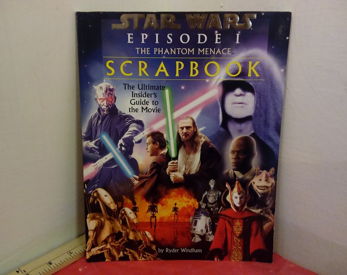 Vintage Star Wars Episode 1 The Phantom Menace, Scrapbook by Ryder Windham, 1999