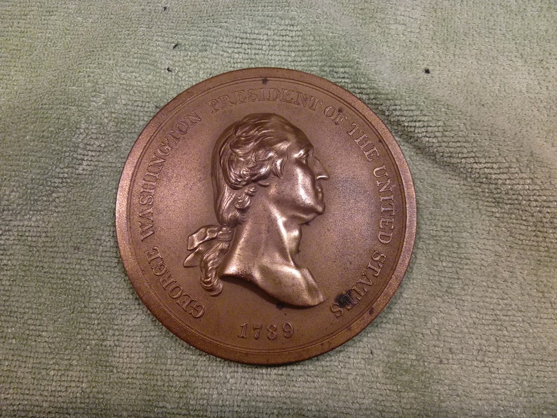 1789 Medal Mint Bronze George Washington President of the United States U.S #B