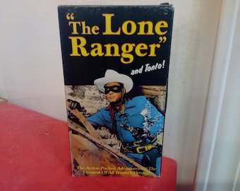 Vintage VHS Movie Tape, The Lone Ranger and Tonto or The Legend of the Lone Ranger, 1990's#