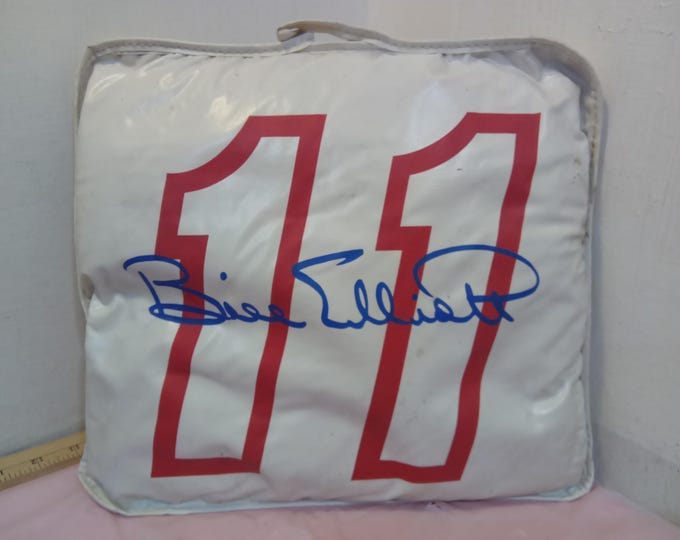 Vintage Nascar Memborial Items, Bill Elliot or Bobby Labonte Items, Seat Cushion, Plaques, Small Stand-up, License Plate, and Other Items